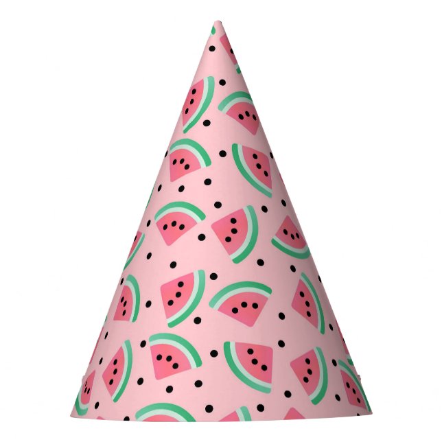 Chapeaux De Fètes Fun Watermelon Slice Motif Summer Vibes (Devant)