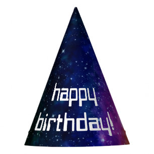 Chapeaux De Fètes Galaxie colorée fête d'anniversaire