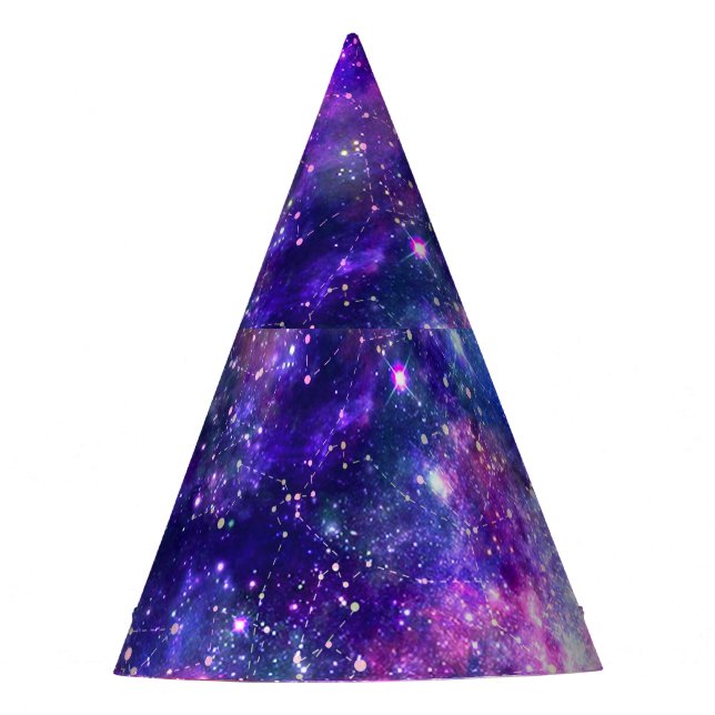Chapeaux De Fètes Galaxy Night Imprimer Design cosmique (Devant)