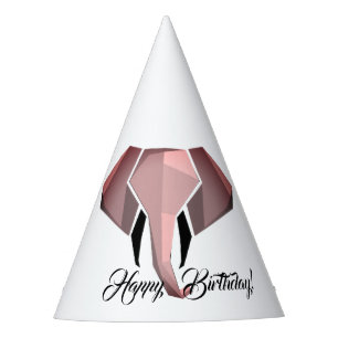 Chapeaux De Fètes Geometrics Elephant Head Anniversaire