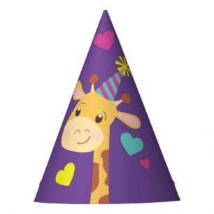 Chapeaux De Fètes Giraffe Anniversaire de enfant Party Cute