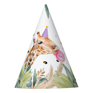 Chapeaux De Fètes Giraffe Fête Animaux Safari Animaux sauvages Anniv