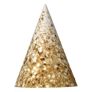 Chapeaux De Fètes Glam de la Parties scintillant d'or Sparkling #2