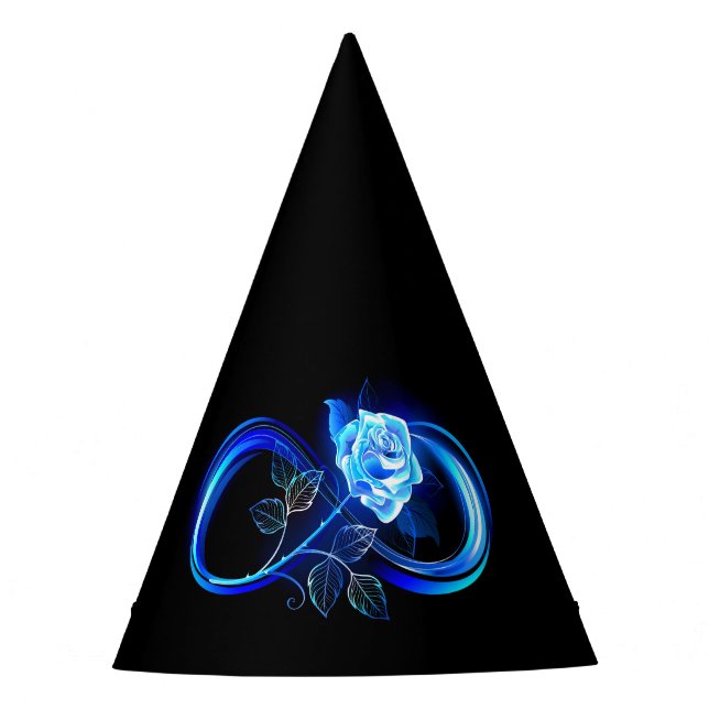 Chapeaux De Fètes Glowing infinity with blue rose (Devant)