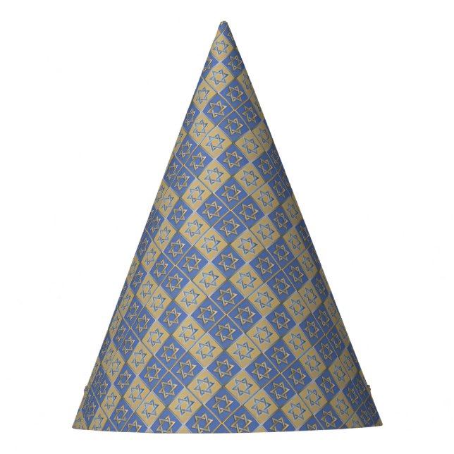 Chapeaux De Fètes Gold Blue Star de David Art Panels (Devant)