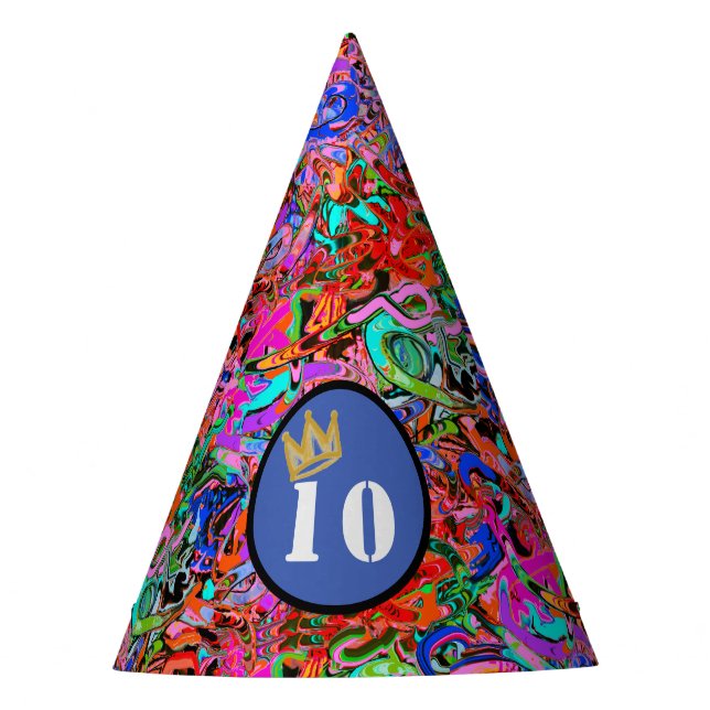 Chapeaux De Fètes Graffiti avec couronne (Devant)