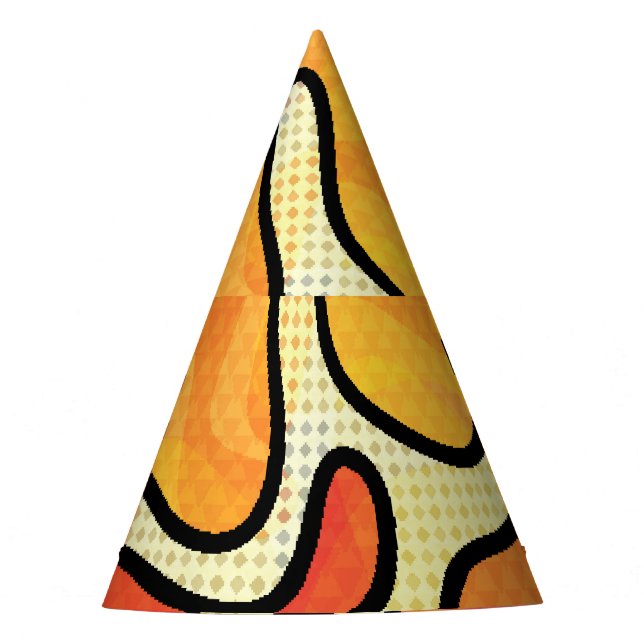 Chapeaux De Fètes Graffiti urbain : Texture d'art sans transparence. (Devant)