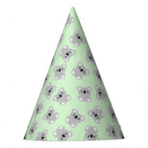 Chapeaux De Fètes Green Koala Bear fête d'anniversaire