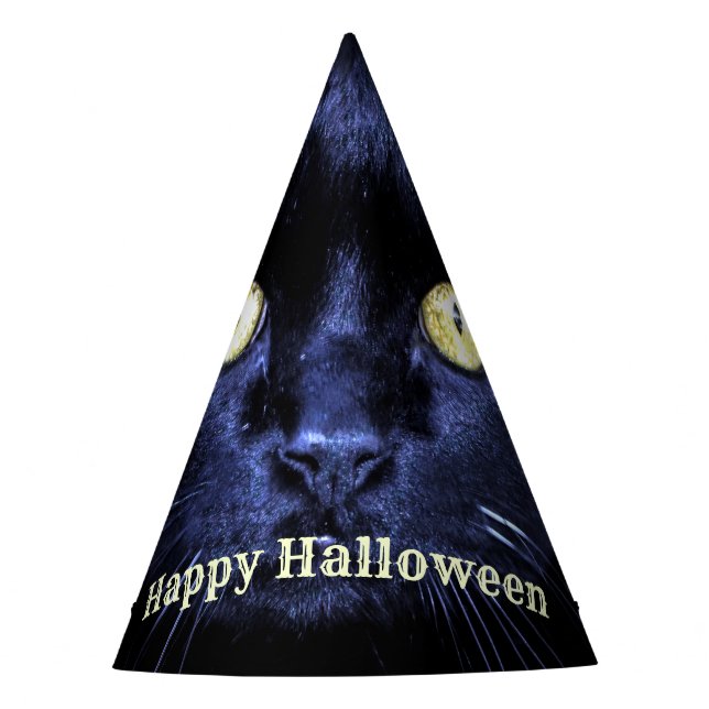 Chapeaux De Fètes Halloween fête peur Chat noir Horreur Nuit (Devant)
