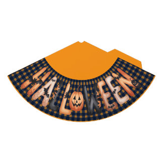 Chapeaux De Fètes Halloween Gingham Lettering