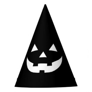 Chapeaux De Fètes Halloween noir blanc Jack-o'-lantern effrayant