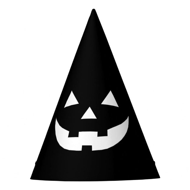 Chapeaux De Fètes Halloween noir blanc Jack-o'-lantern effrayant (Devant)