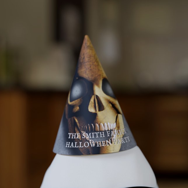 Chapeaux De Fètes Halloween Skeleton Skeleton Nom de famille Éffraya (A spooky halloween party hat. Just add your name)