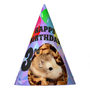 Chapeaux De Fètes Hammyville - Gemmes mignonnes pourpres Hamster