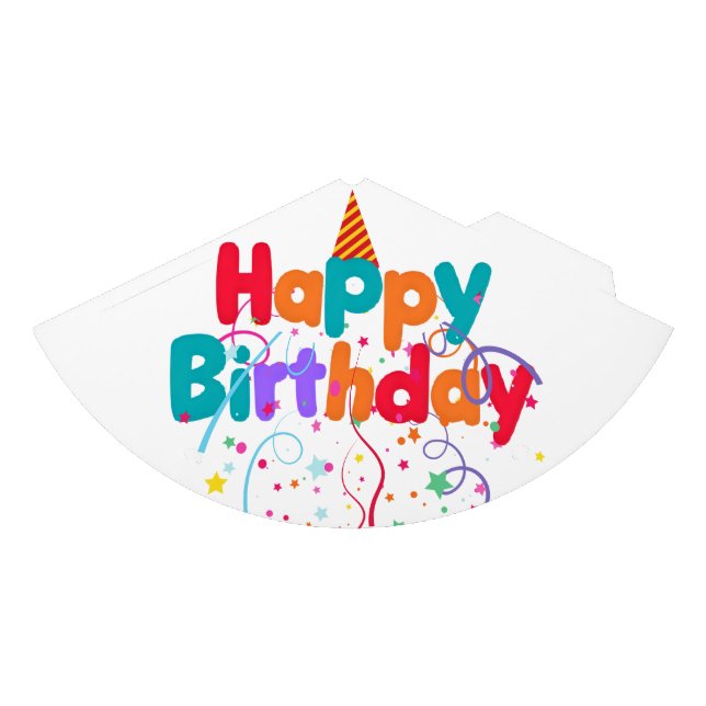 Chapeaux De Fètes Happy Birthday Confetti (Devant)