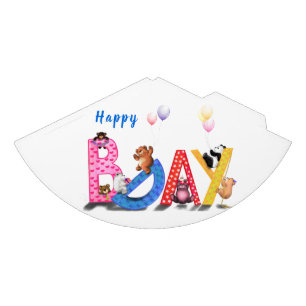 Chapeaux De Fètes Happy Birthday Party Hat Baby Bears Party