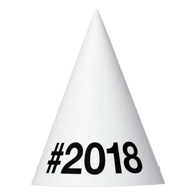 Chapeaux De Fètes Hashtag 2018 7 Anniversaire (Devant)