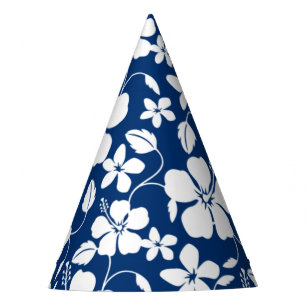 CHAPEAUX DE FÈTES HAWAIIAN HULA (HIBISCUS) NAVY