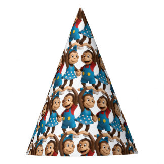 Chapeaux De Fètes Heart Hands Monkeys  - Sweet Mimo & Zina