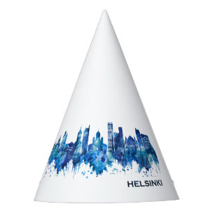 Chapeaux De Fètes Helsinki Finlande Skyline Blue