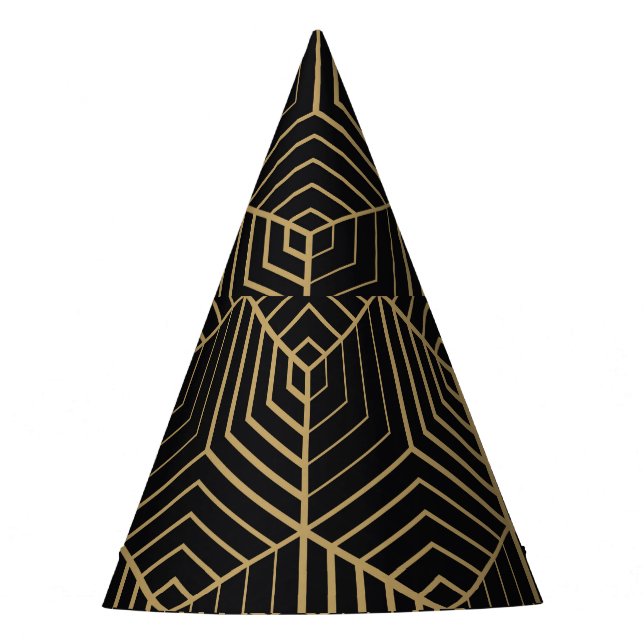 Chapeaux De Fètes Hexagonal Harmony : Art Déco Elegance (Devant)