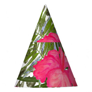 Chapeaux De Fètes Hibiscus Animal : Aquarelle Motif sans joint.
