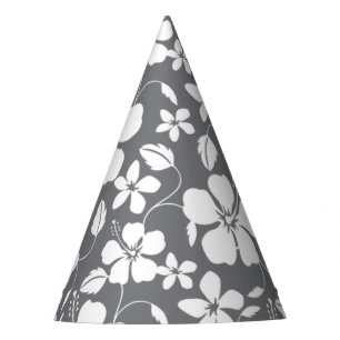 CHAPEAUX DE FÈTES HULA HAÏIENNE (HIBISCUS) GRAY