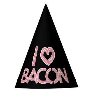 Chapeaux De Fètes I Love Bacon