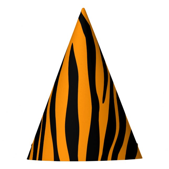 Chapeaux De Fètes Impression de la Zèbre orange Princeton (Devant)