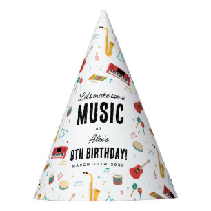 Chapeaux De Fètes Instruments de musique Thème de fête d'anniversair