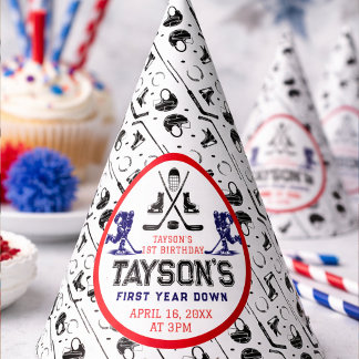 Chapeaux De Fètes  It’s Game Time Hockey 1st Birthday Party