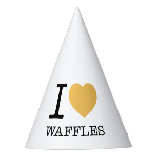 CHAPEAUX DE FÈTES J'AIME LES WAFFLES