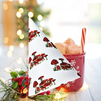 Chapeaux De Fètes Jardin de Berry Rouge Vert Toadstool Magic Champhr