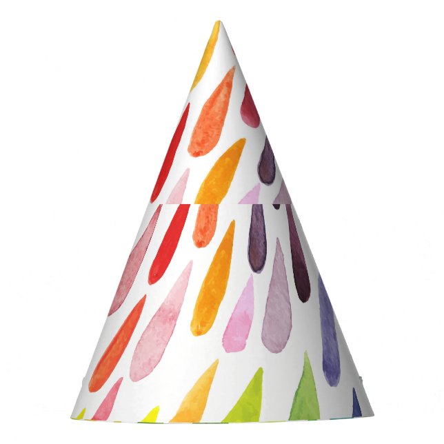 Chapeaux De Fètes Jeu d'éclaboussures couleur aquarelle (Devant)