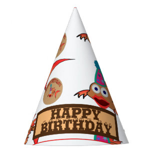 CHAPEAUX DE FÈTES JOLI ANNIVERSAIRE AVEC POISSON AVEC MOTIF CASQUETT