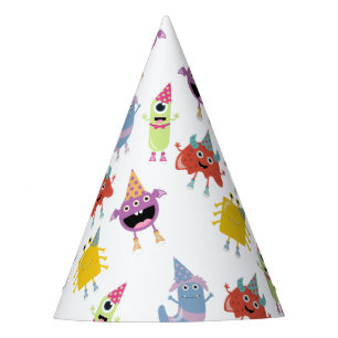 Chapeaux De Fètes Joli Monstres colorés Funny Anniversaire de enfant