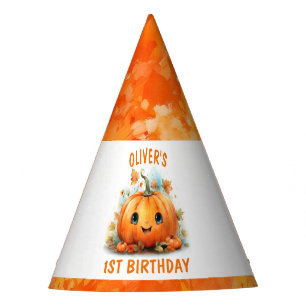 Chapeaux De Fètes Jolie petite fête d'anniversaire de citrouille