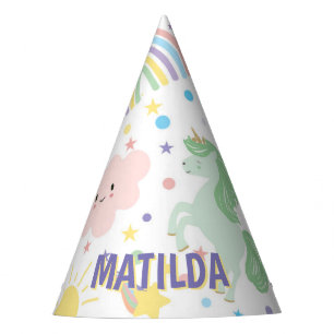 Chapeaux De Fètes Jolie petite licorne Casquettes de la fête