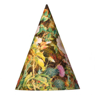Chapeaux De Fètes Jolies fleurs de pétunias vintage peinture florale