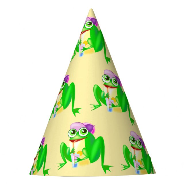Chapeaux De Fètes Joyeuse Grenouille de fête (Devant)