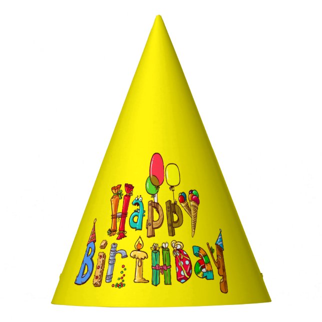 Chapeaux De Fètes Joyeux anniversaire (Devant)