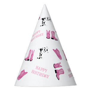 Chapeaux De Fètes Joyeux anniversaire à Cowgirl