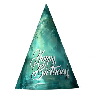 Chapeaux De Fètes Joyeux anniversaire du marais vert déplaisant