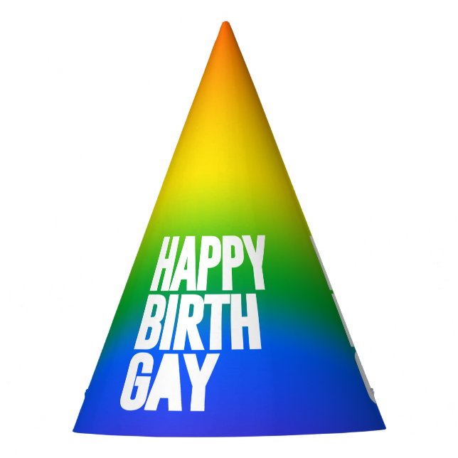Chapeaux De Fètes Joyeux anniversaire gay (Devant)