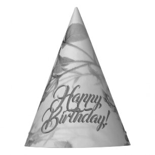 Chapeaux De Fètes Joyeux Anniversaire Personnalisé Fleurs Vintage Él
