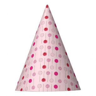 Chapeaux De Fètes Joyeux Anniversaire Pink Frosted Cake Pops
