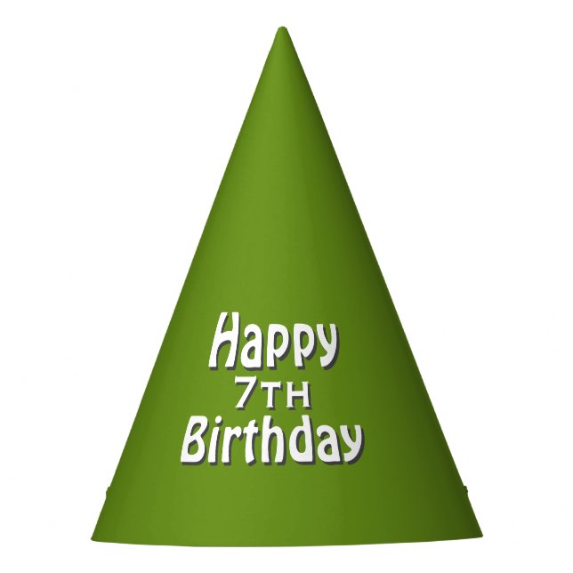 Chapeaux De Fètes Joyeux Anniversaire Vert (Devant)