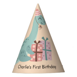 Chapeaux De Fètes Joyeux Brachiosaurus Dinosaur avec cadeaux d'anniv