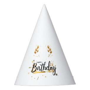 Chapeaux De Fètes Joyeux Casquette de la Gold Party d'anniversaire