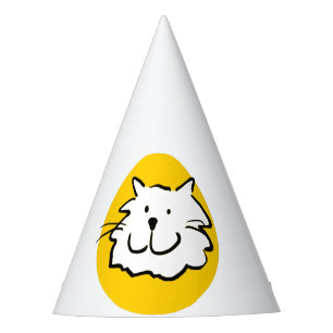 Chapeaux De Fètes Joyeux Chat Souriant. Thème Chat